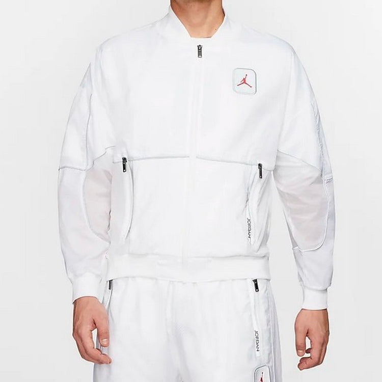 Air Jordan 5 Legacy Sports Jacket For Men White CU1667-100 - 3
