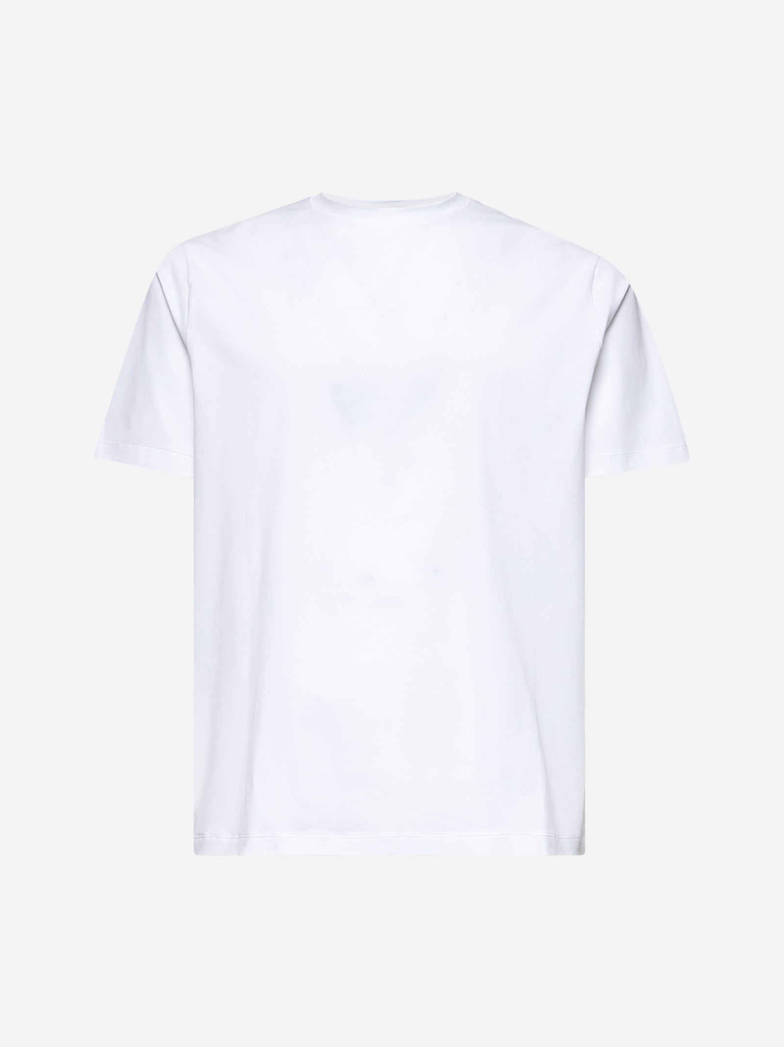 【送料&関税込】Herno Superfine Cotton Stretch T-shirt T-SHIRT IN SUPERFINE COTTON STRETCH in White for Men | Herno®