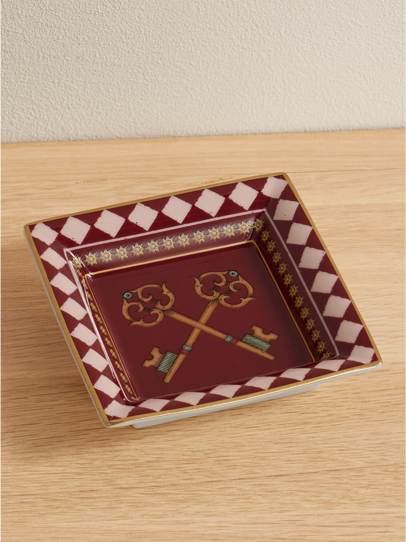 Gold-plated Porcelain Trinket Tray 1