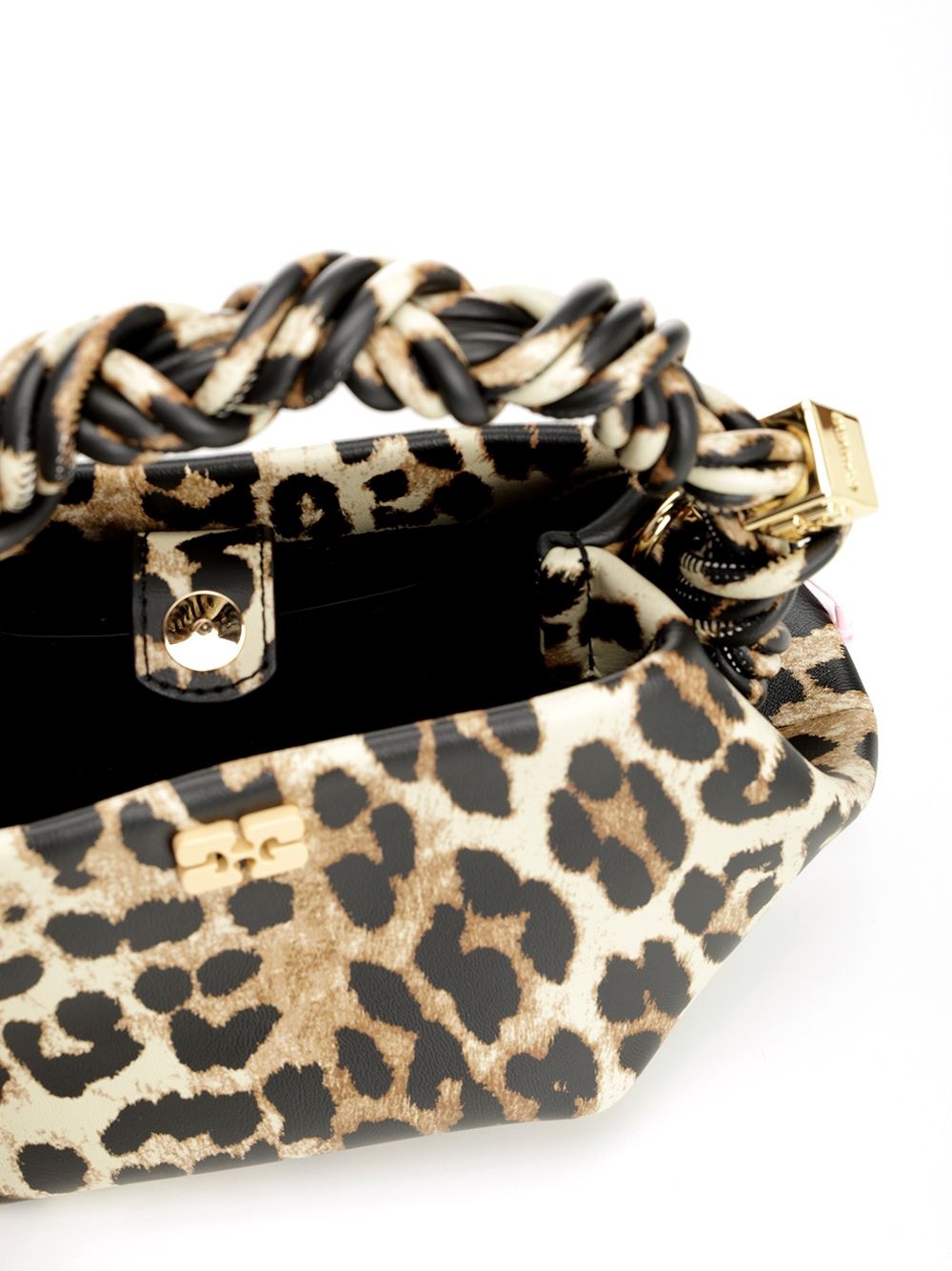 Ganni Bou Bag Mini Print Handbags Animalier - 4
