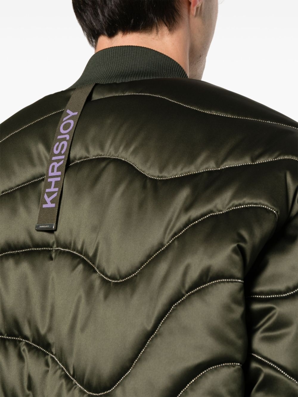wave chain padded jacket - 5