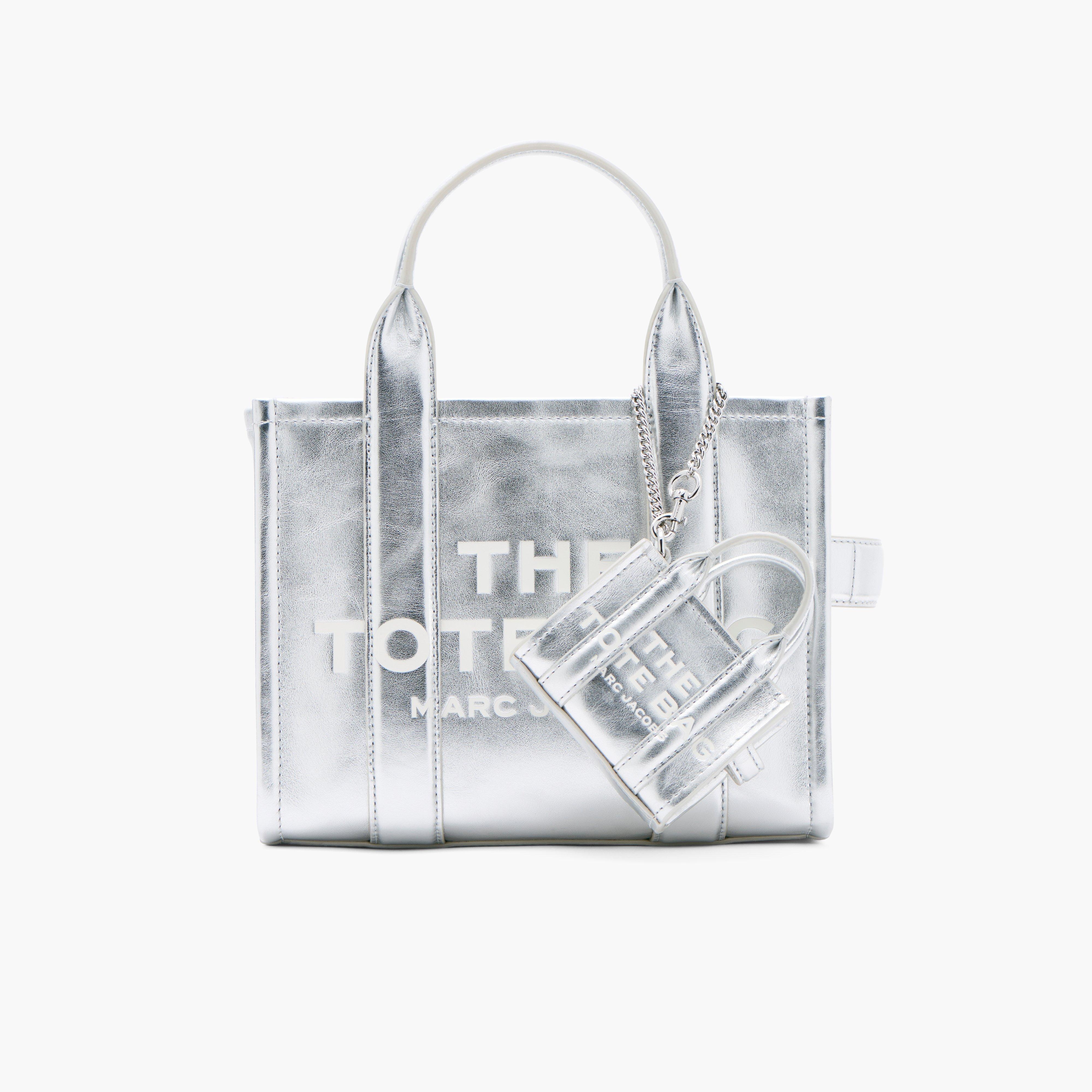 THE METALLIC LEATHER NANO TOTE CHARM - 2