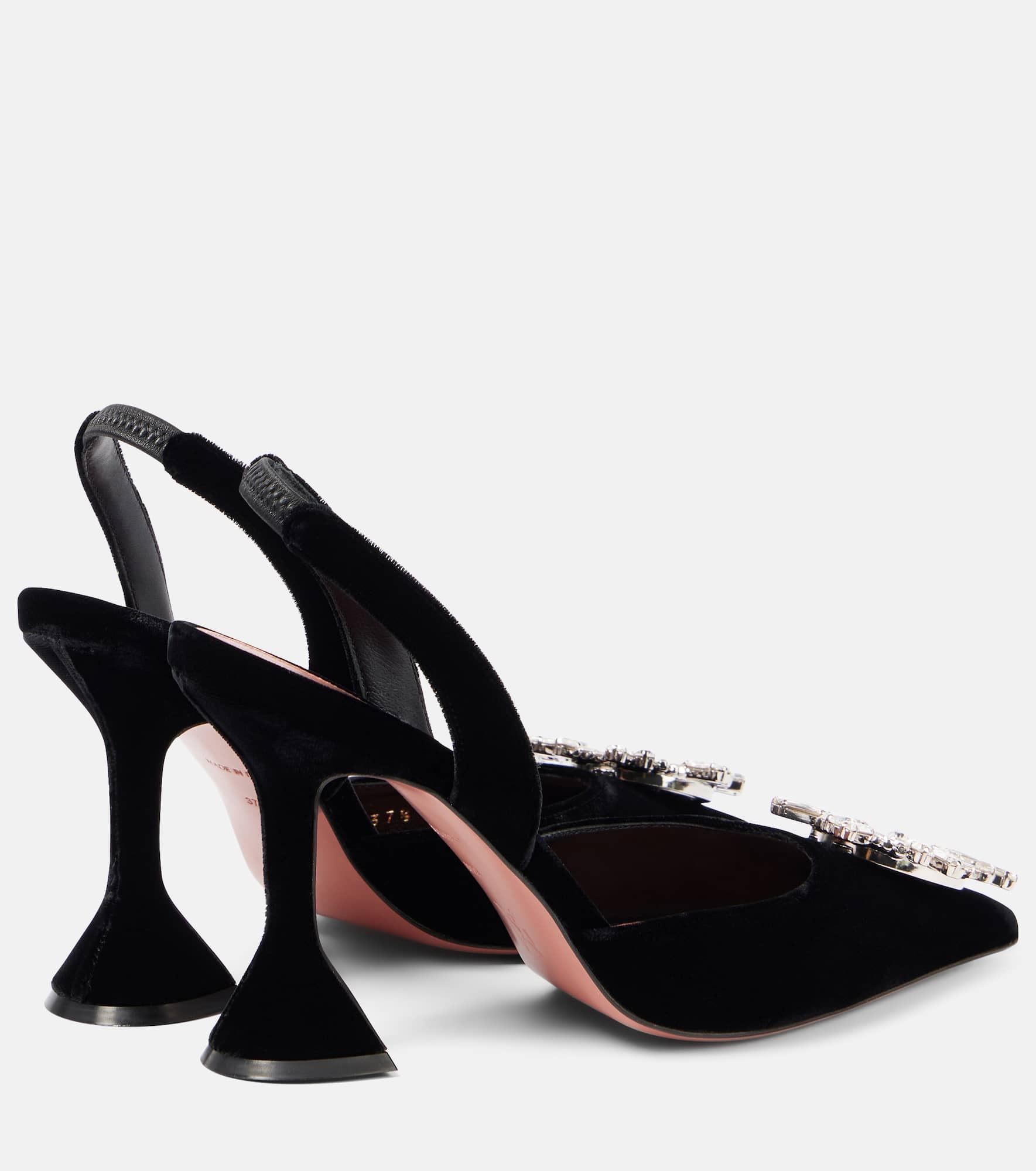 Begum 95 embellished velvet slingback pumps - 2