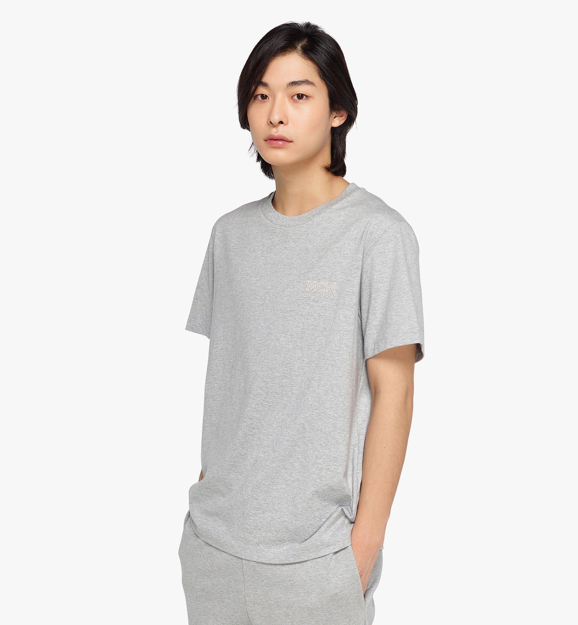 Men's MCM Essentials Logo T-Shirt in Organic Cotton - 5