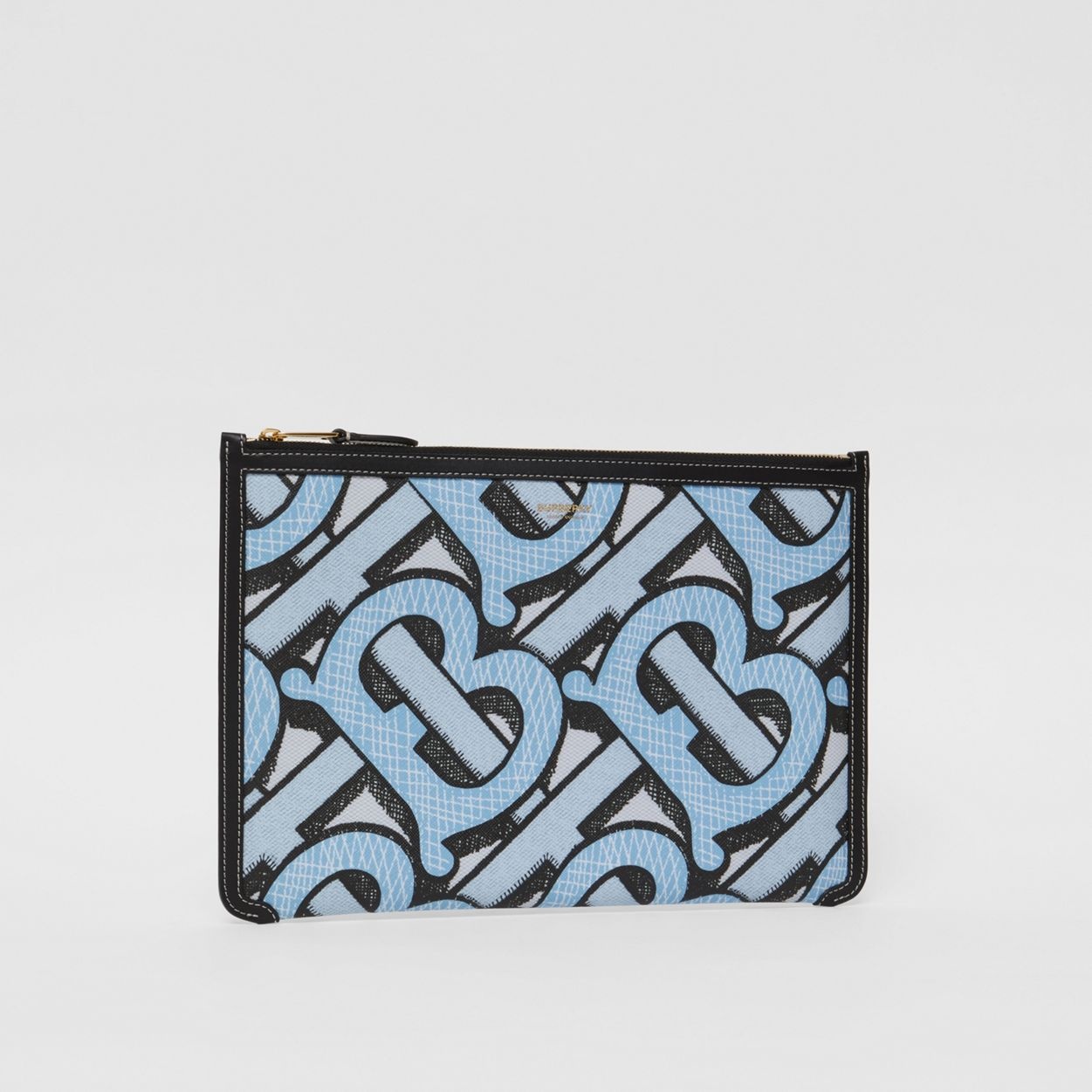 Monogram Print E-canvas and Leather Pouch - 6