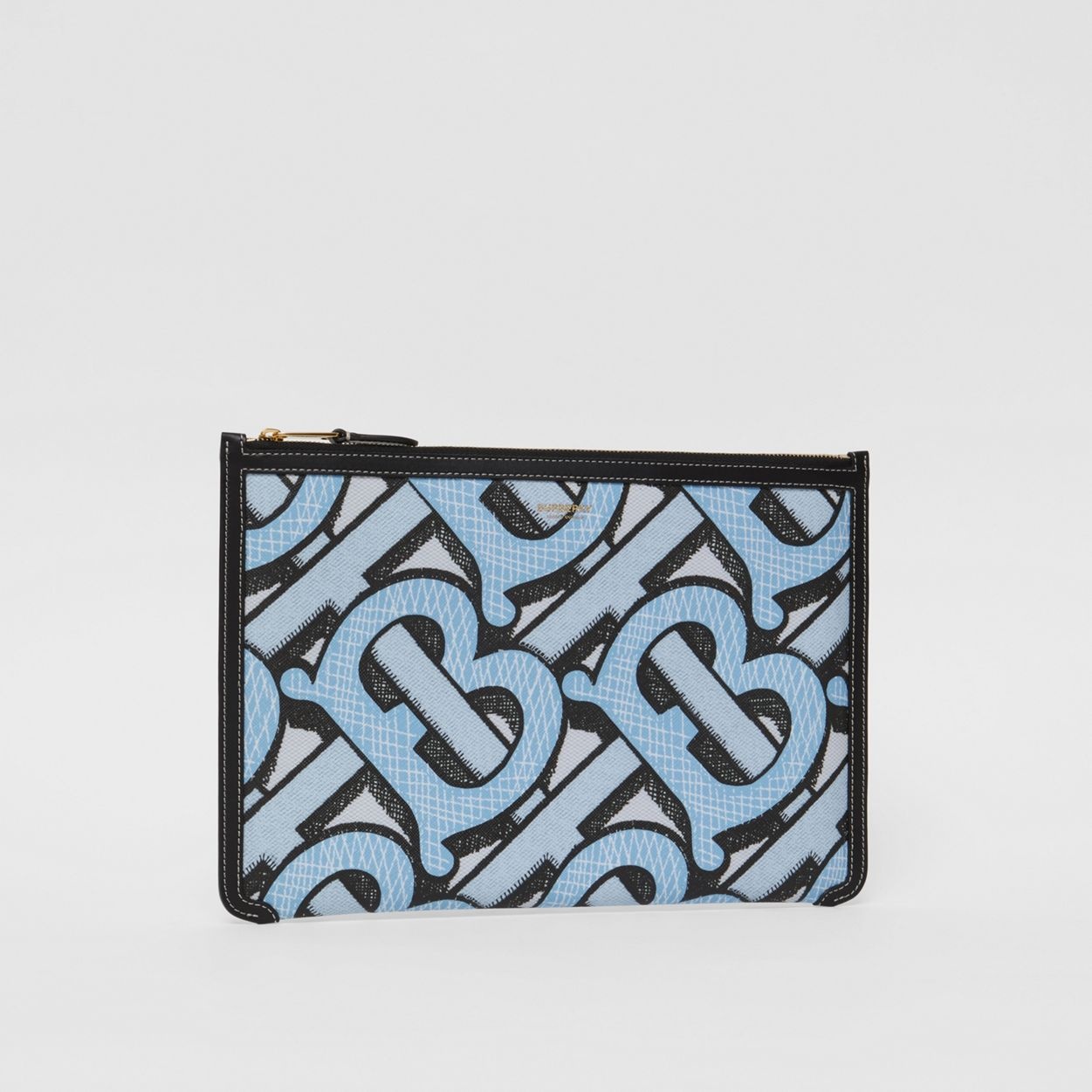 Monogram Print E-canvas and Leather Pouch - 6