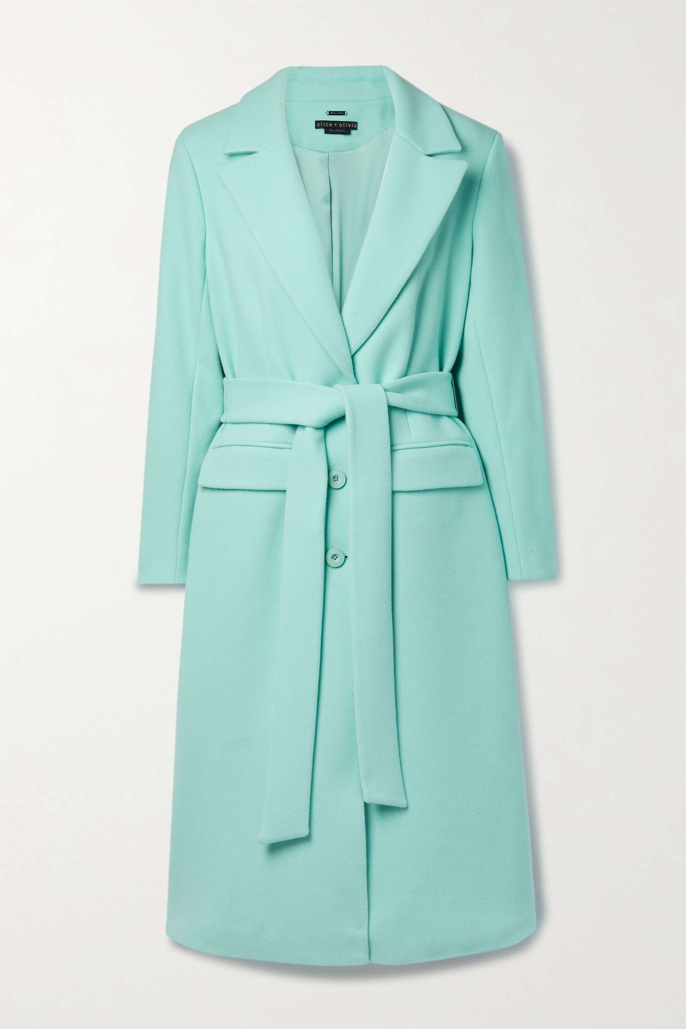 Joelle belted felt trench coat - 1