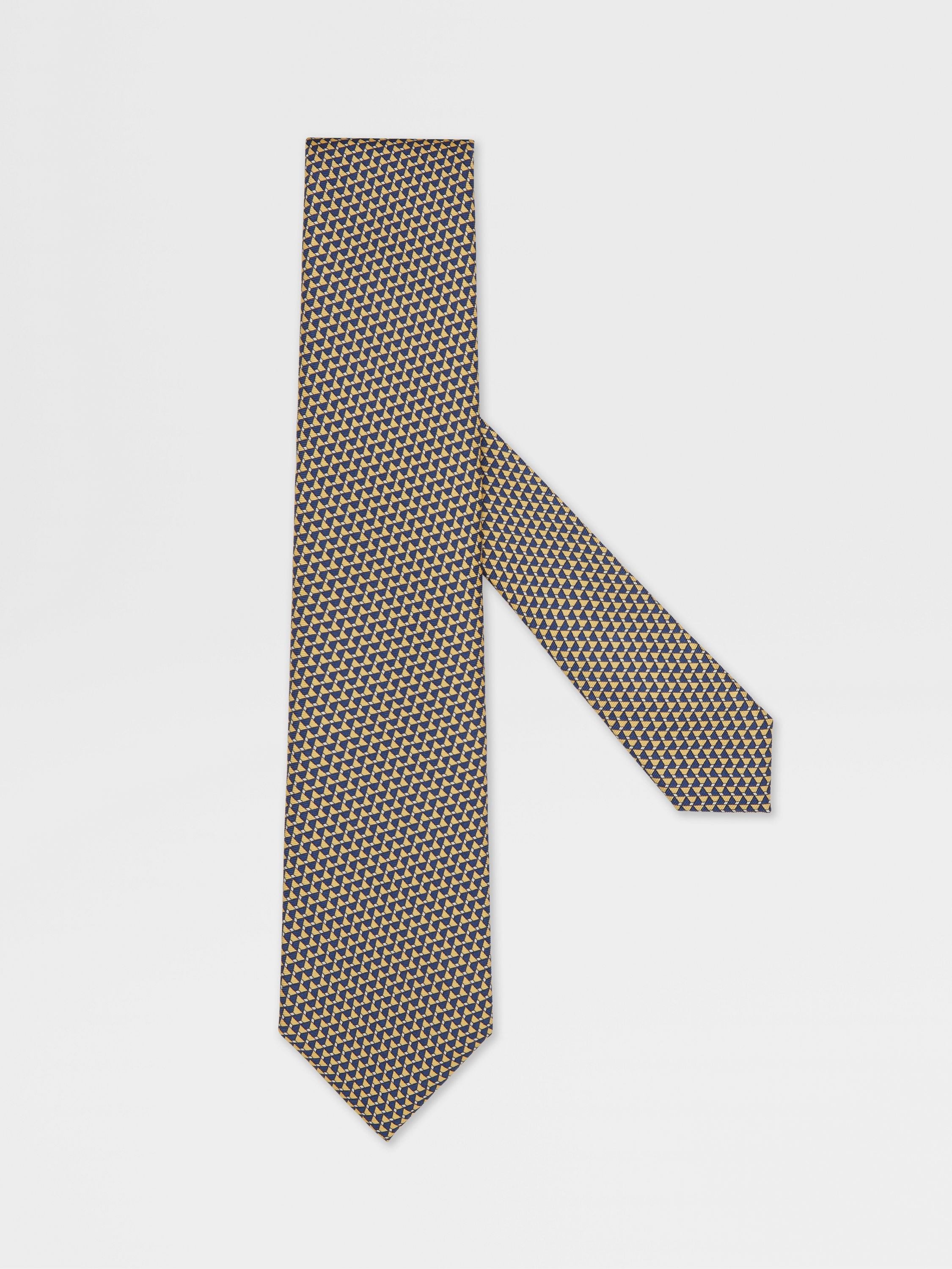 YELLOW SILK TIE - 1