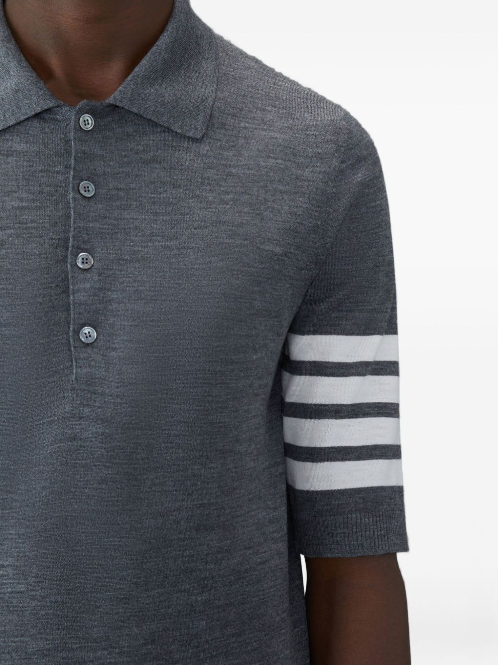 four-stripe short-sleeve polo shirt - 4