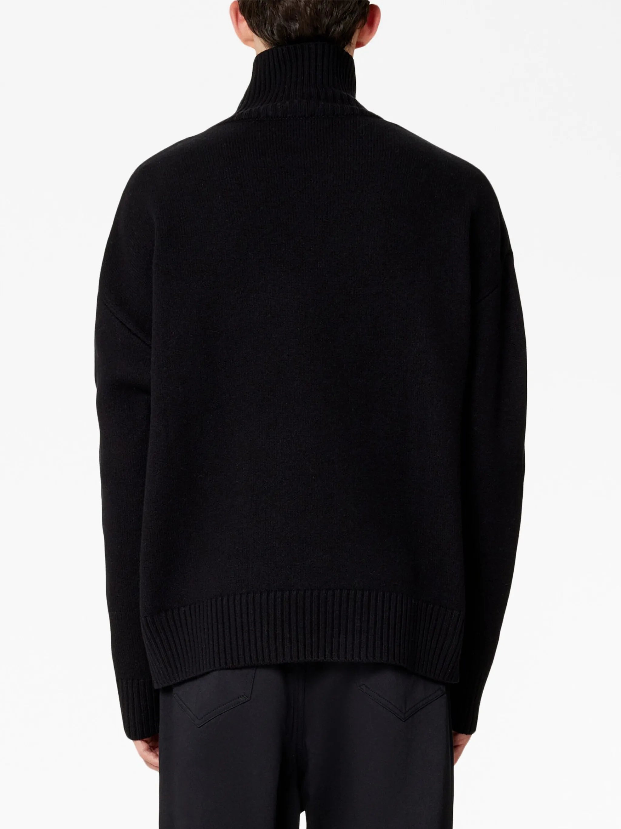 Ami Paris Ami De Coeur Roll-neck Wool Jumper - 3