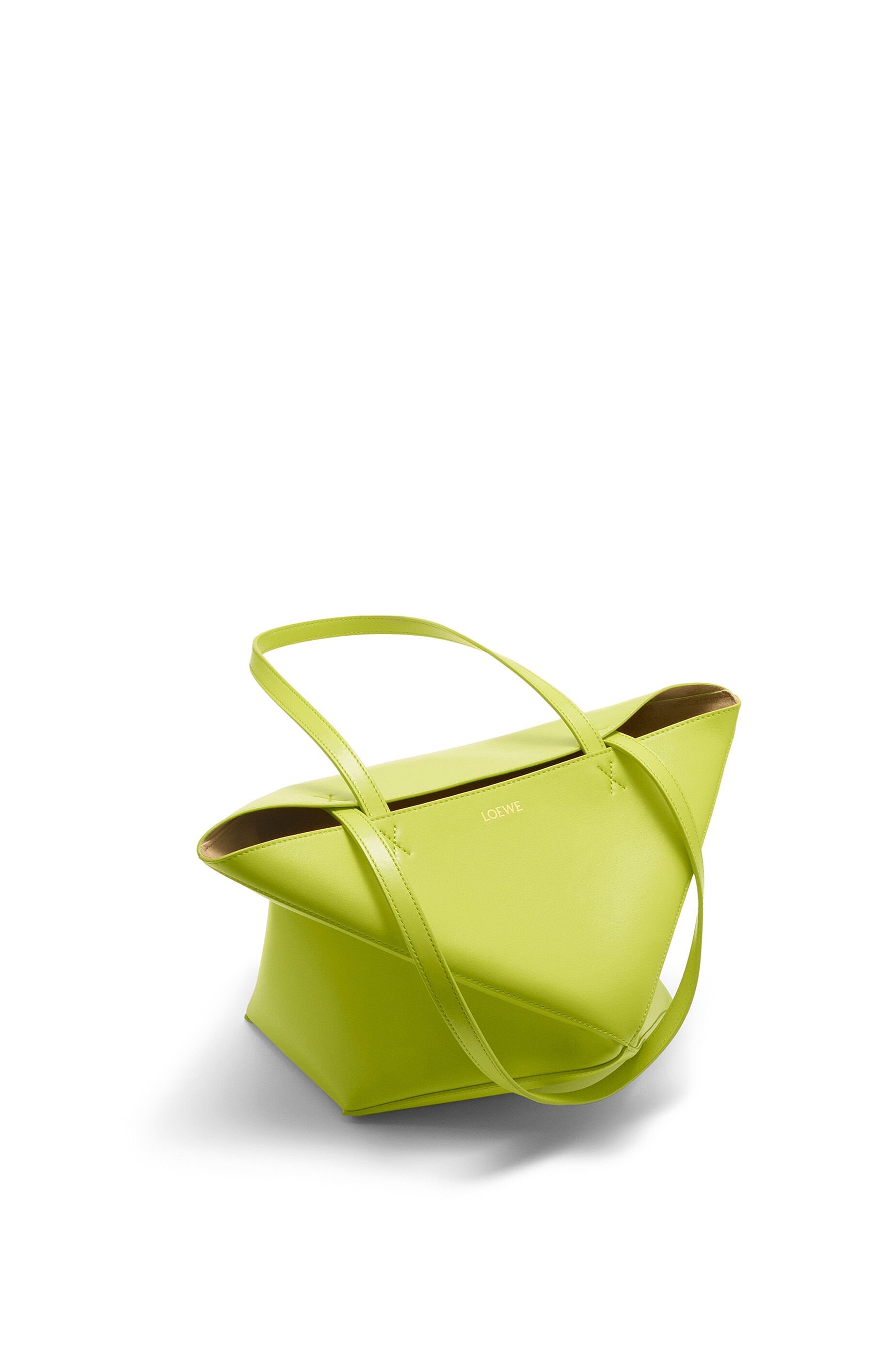 Puzzle Fold Tote in shiny calfskin - 5