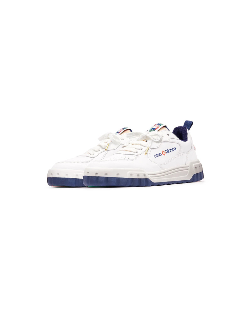 Womens The Court White & Navy Sneaker 6
