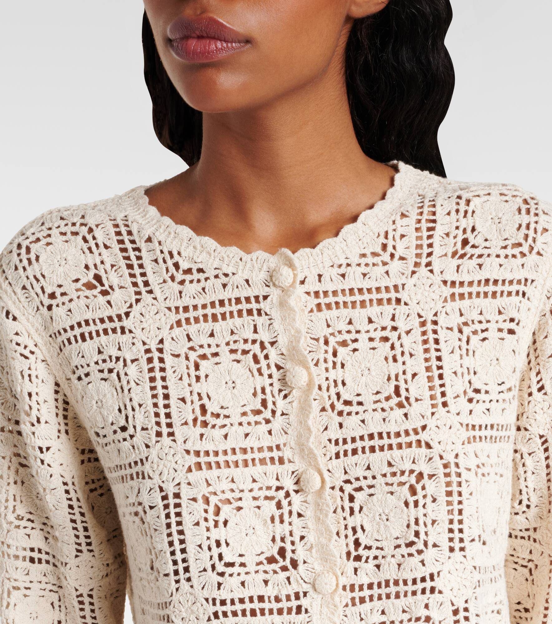 Crochet cotton cardigan - 4