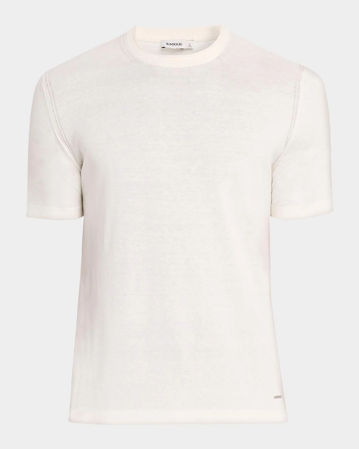 Men's Nathan Silk and Cashmere Crewneck T-Shirt - 1