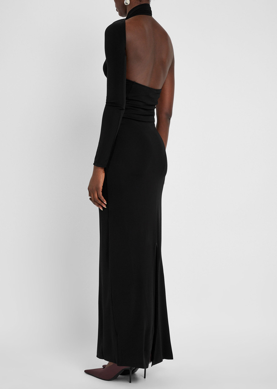 Courrèges One-shoulder Stretch-crepe Gown - 3