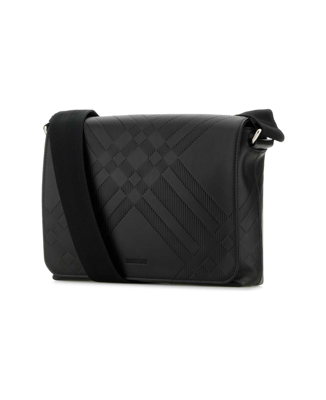 Black Leather Crossbody Bag - 2