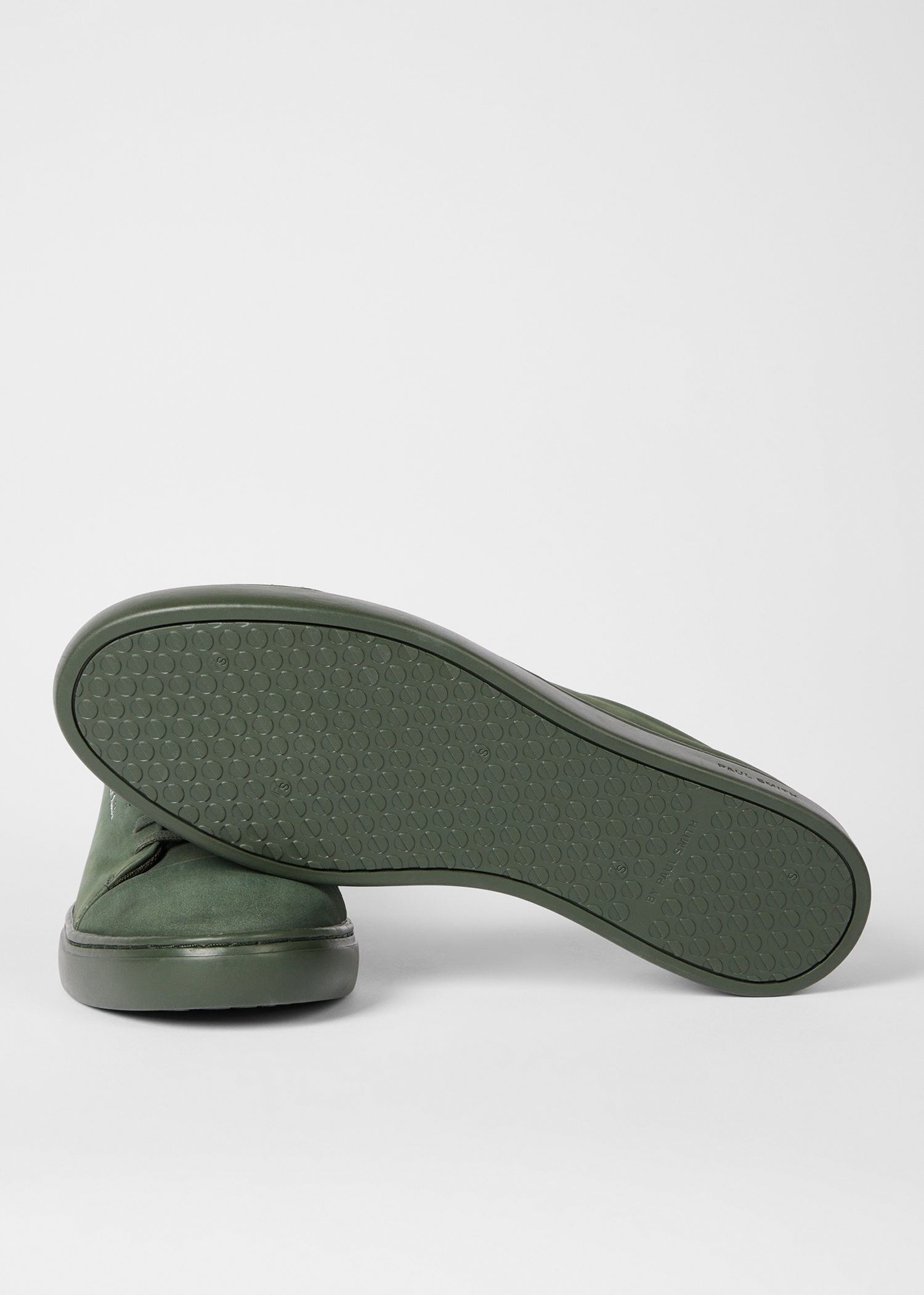 Dark Green Nubuck 'Lee' Trainers - 5