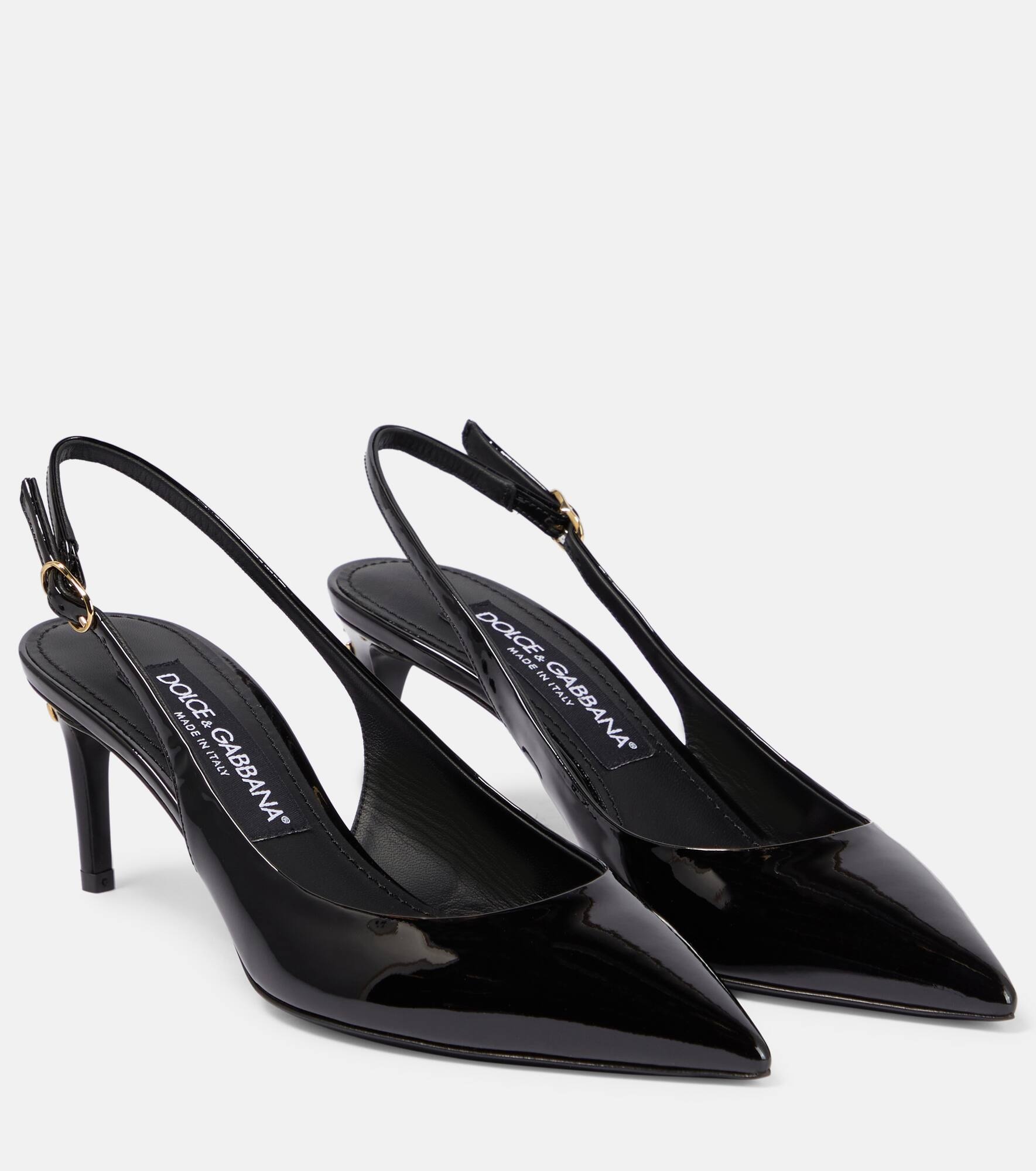 Cardinale patent leather slingback pumps - 1