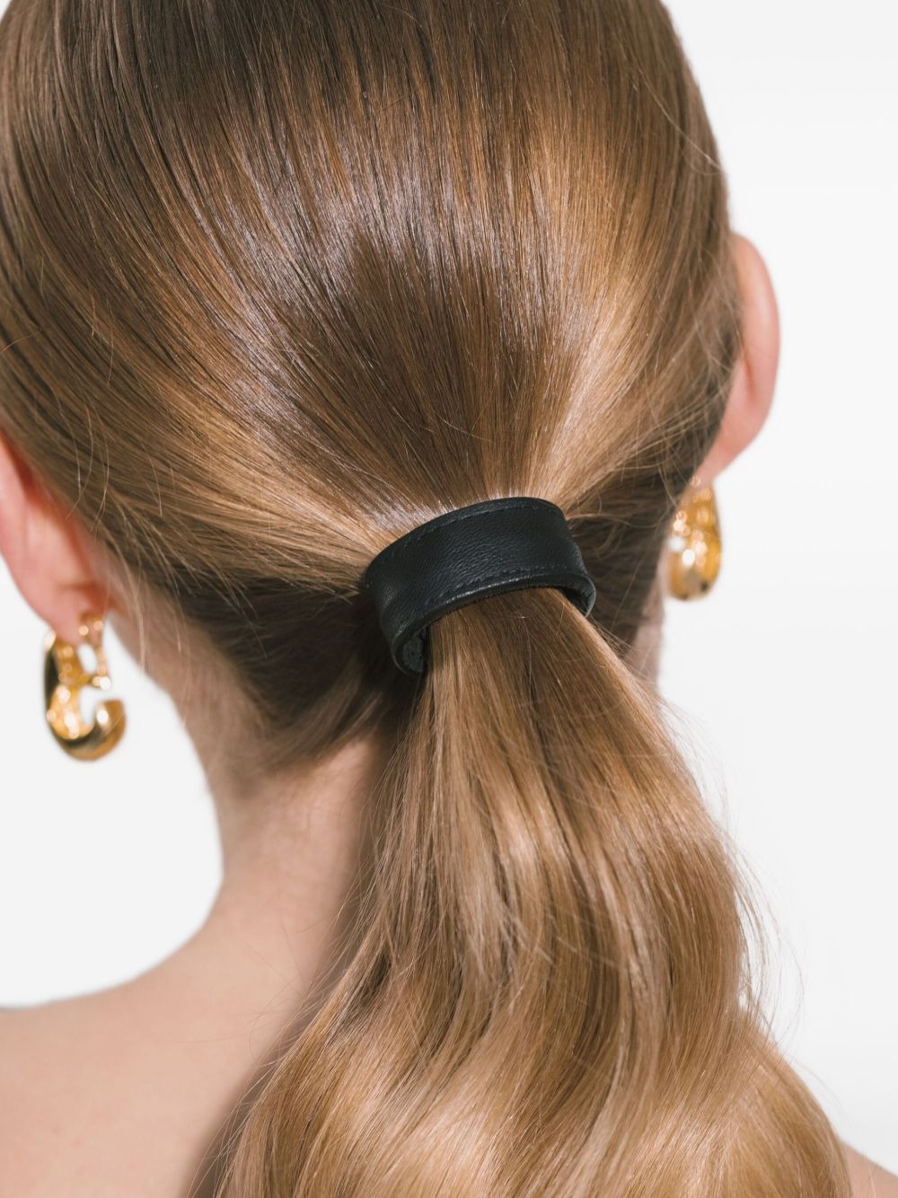 mini leather hair accessories - 3