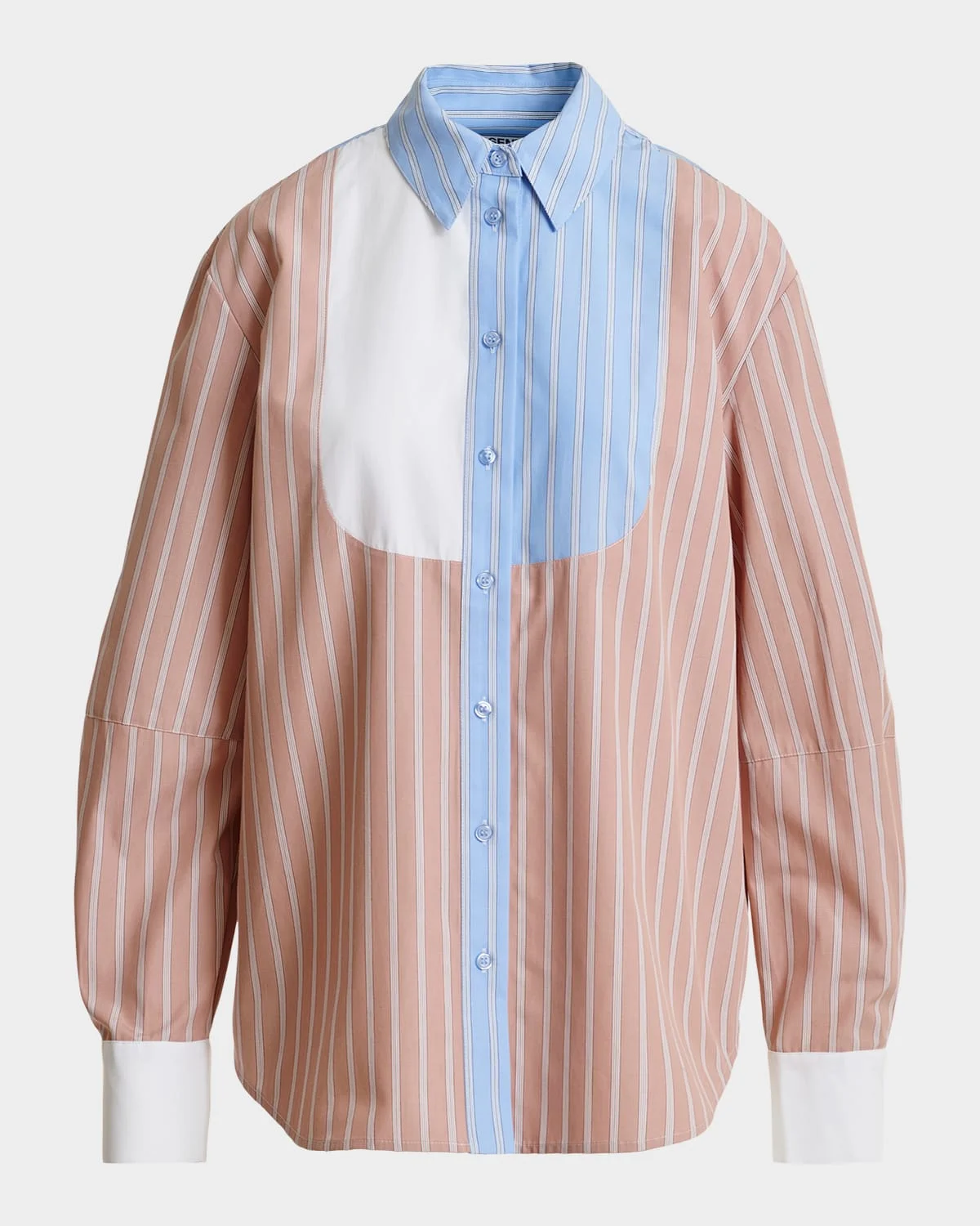 Oversized Patchwork Shirt - 1