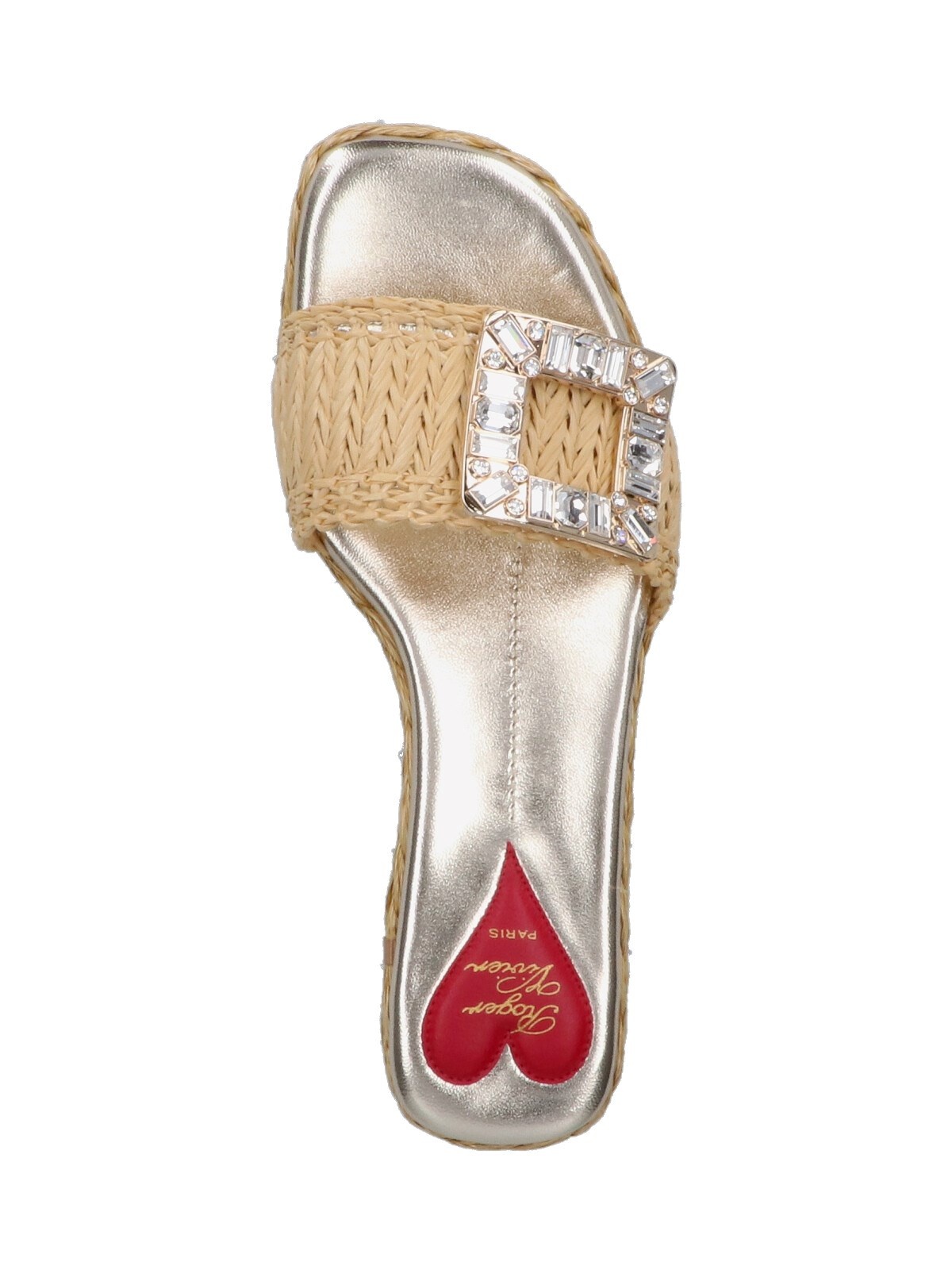 "STRASS BUCKLE" SLIDE SANDALS - 5