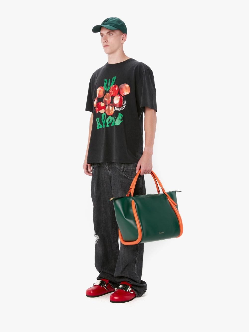 JW Anderson BAD APPLE OVERSIZED T-SHIRT | REVERSIBLE