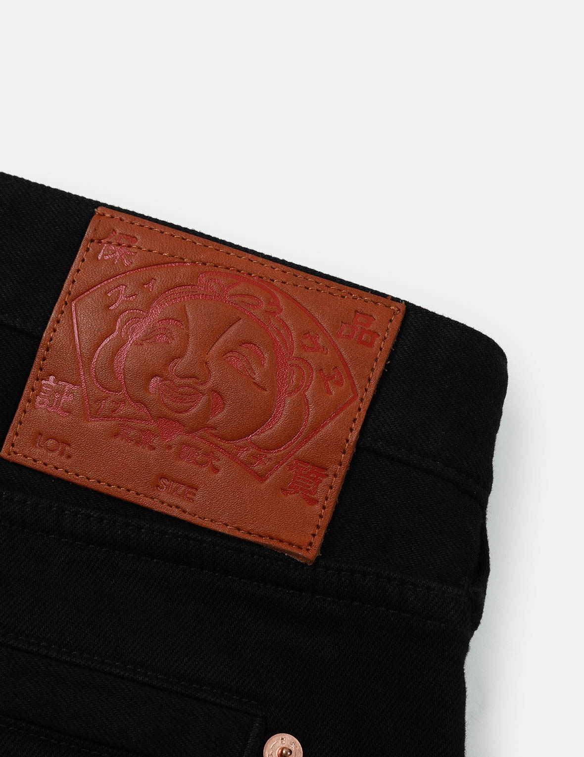 EAGLE-PATTERN DAICOCK EMBROIDERY  DENIM JOGGER PANTS - 8