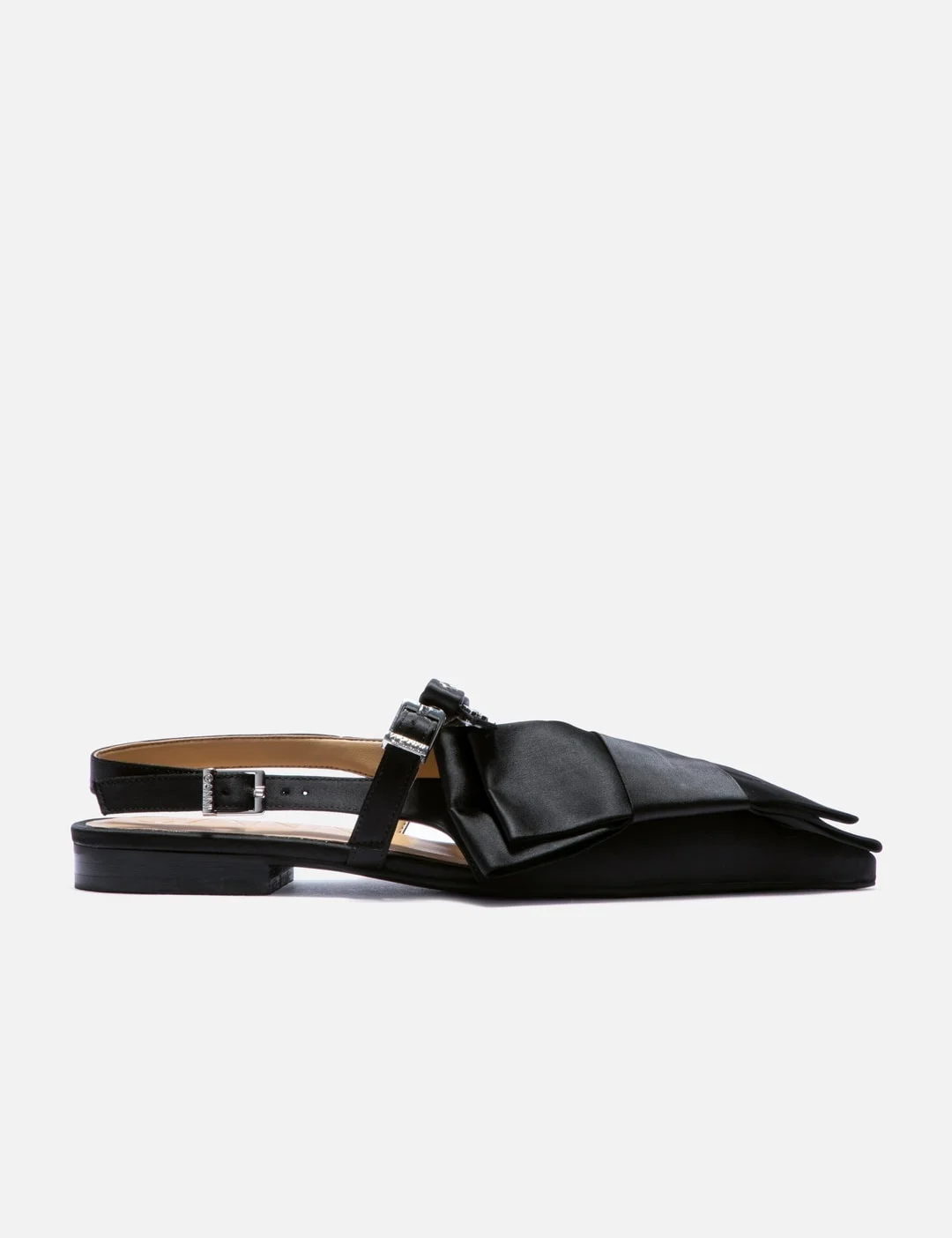 BIG BOW SLINGBACK BALLERINA SATIN - 1