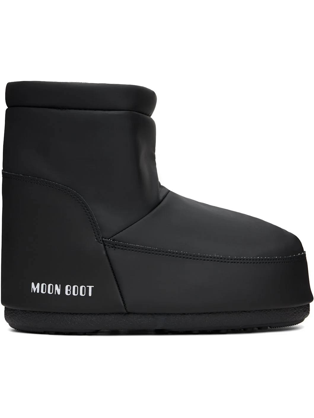 Black No Lace Rubber Boots - 1