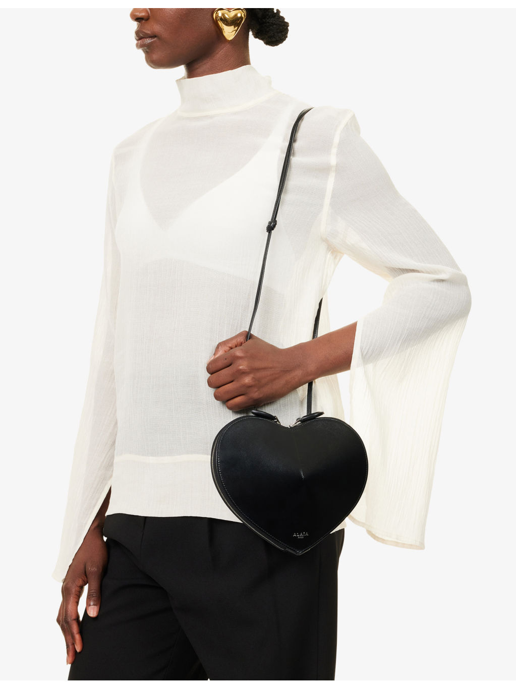 Le Coeur leather cross-body bag - 2