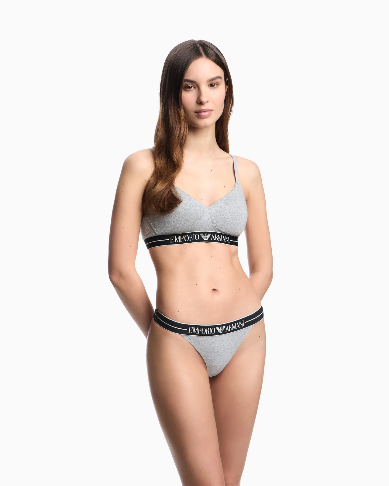 TWO-PACK OF ASV ORGANIC-COTTON THONGS WITH LOGO WAISTBAND - 2