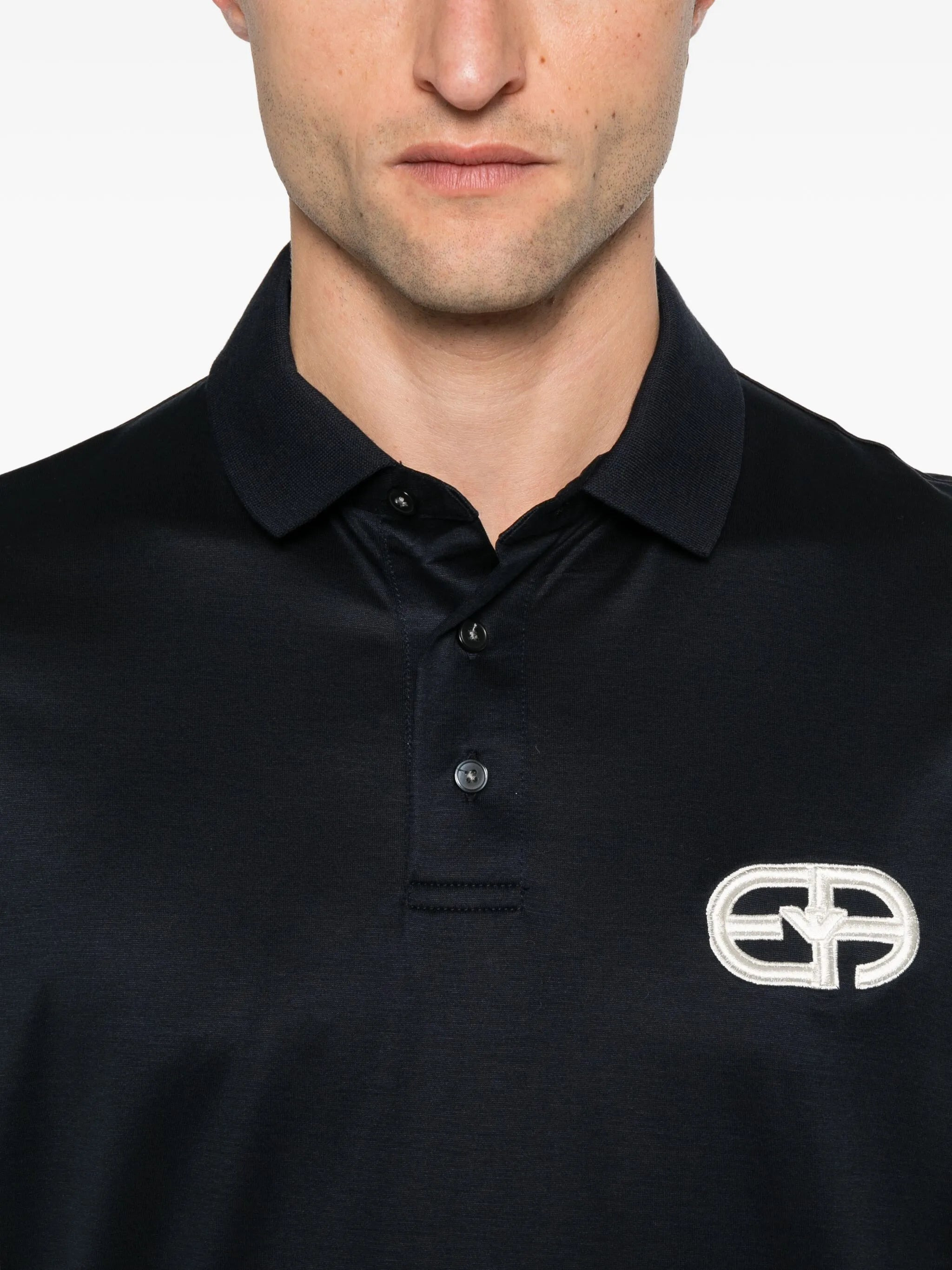 Emporio Armani Logo-embroidered Polo Shirt - 4