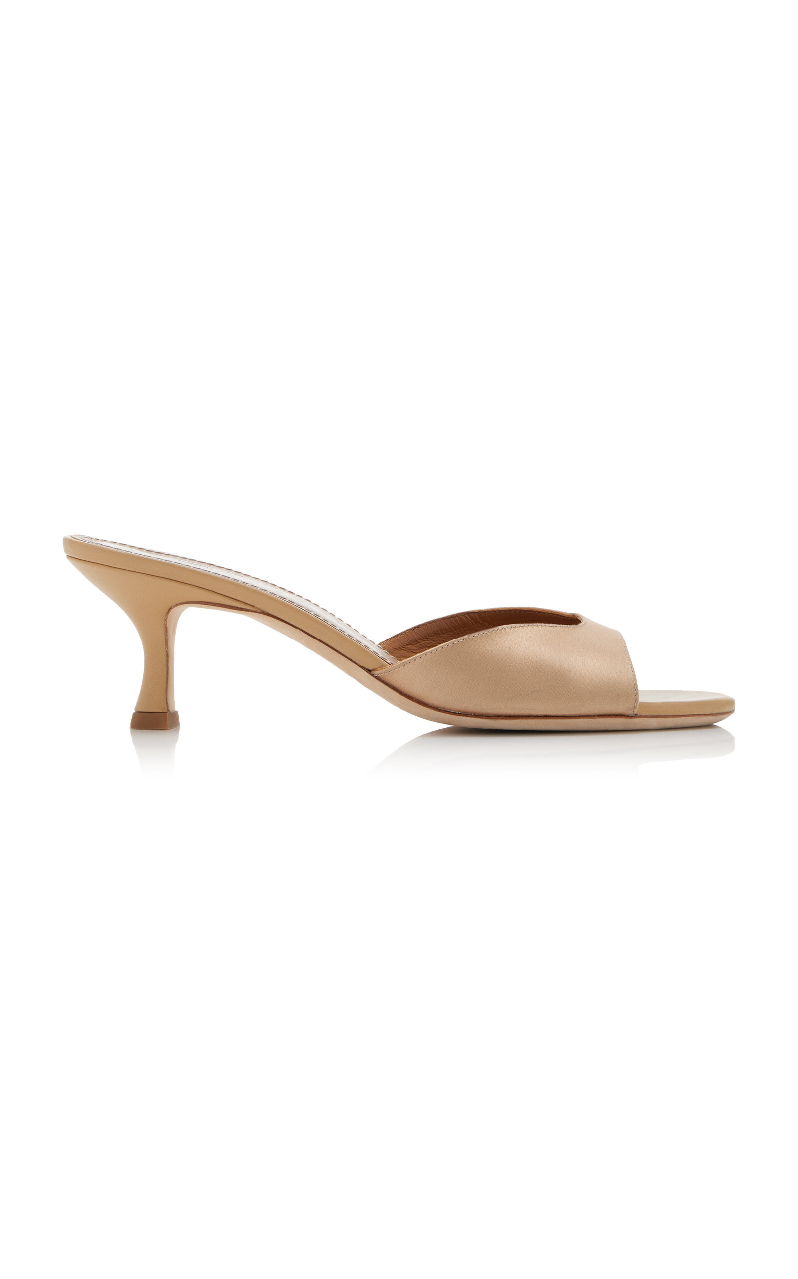 Brigitte Satin Mules gold - 1