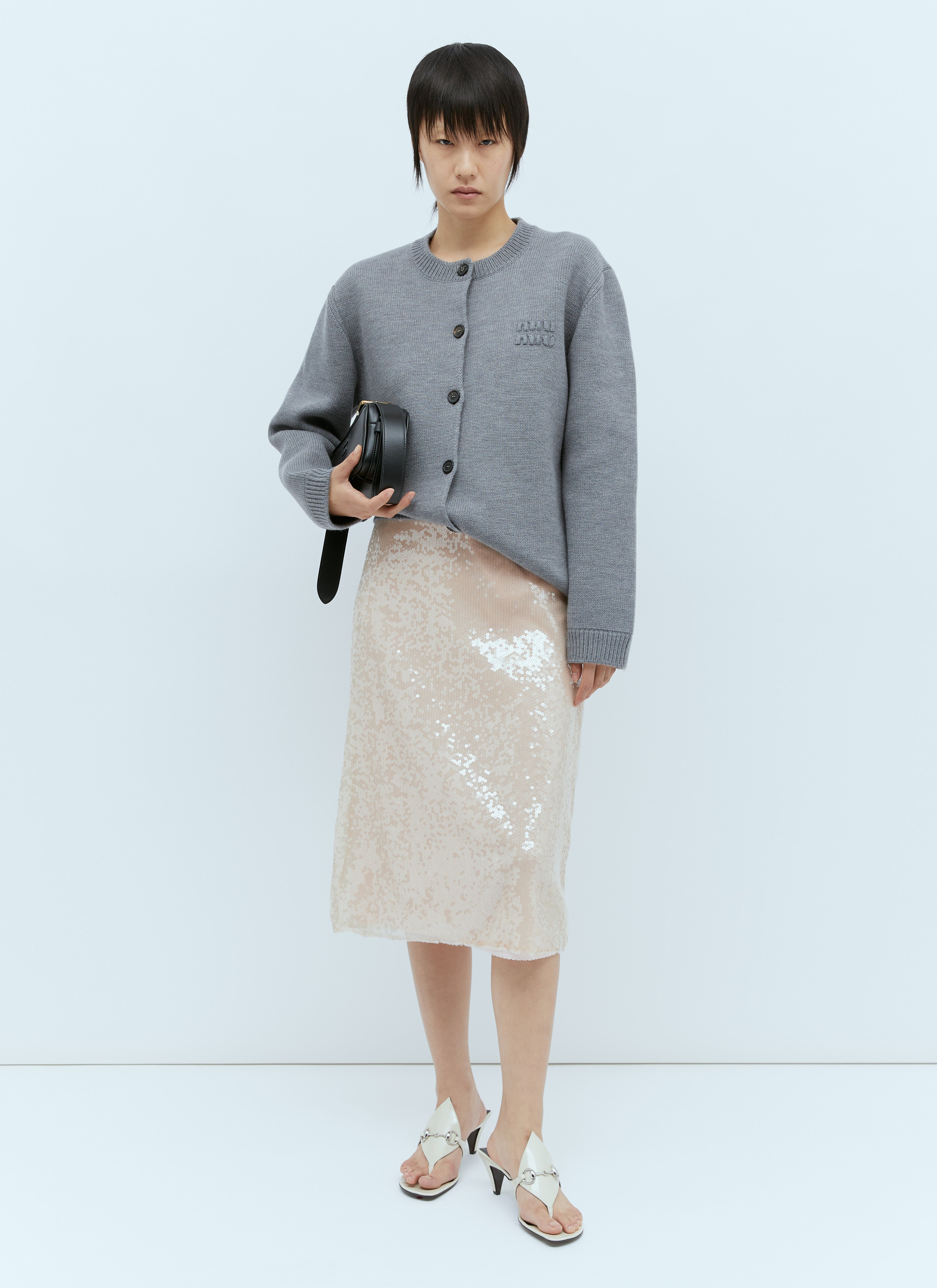 Sequin-Embroidered Tulle Skirt - 2