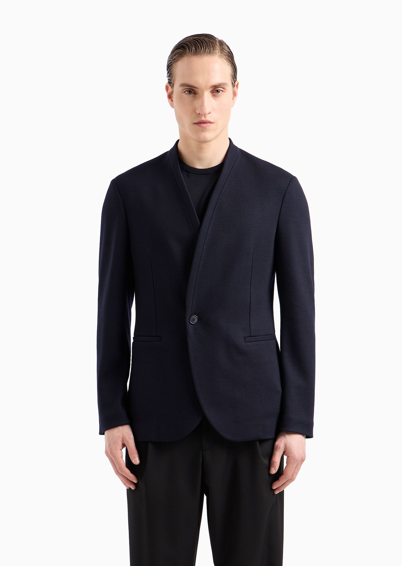 ASV single-breasted jacket in Lyocell and wool jersey - 2