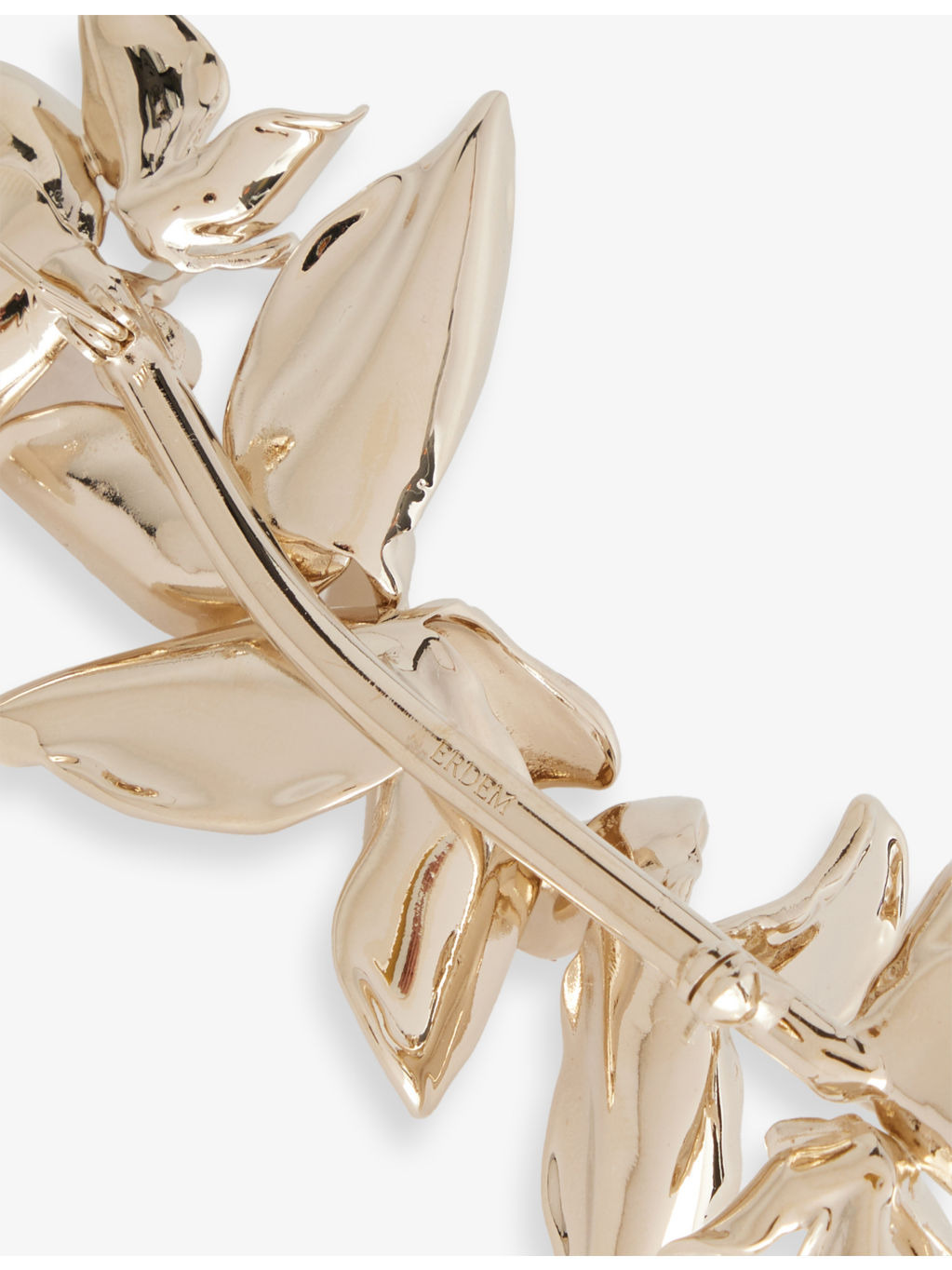 Flower Brass Brooch - 2