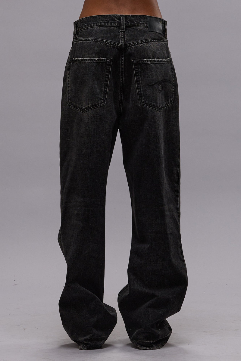 WAYNE ARTICULATED KNEE JEAN - ALTON BLACK -R13 4