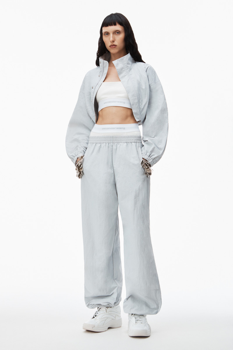 Alexander Wang bolero track jacket with bra top outlook