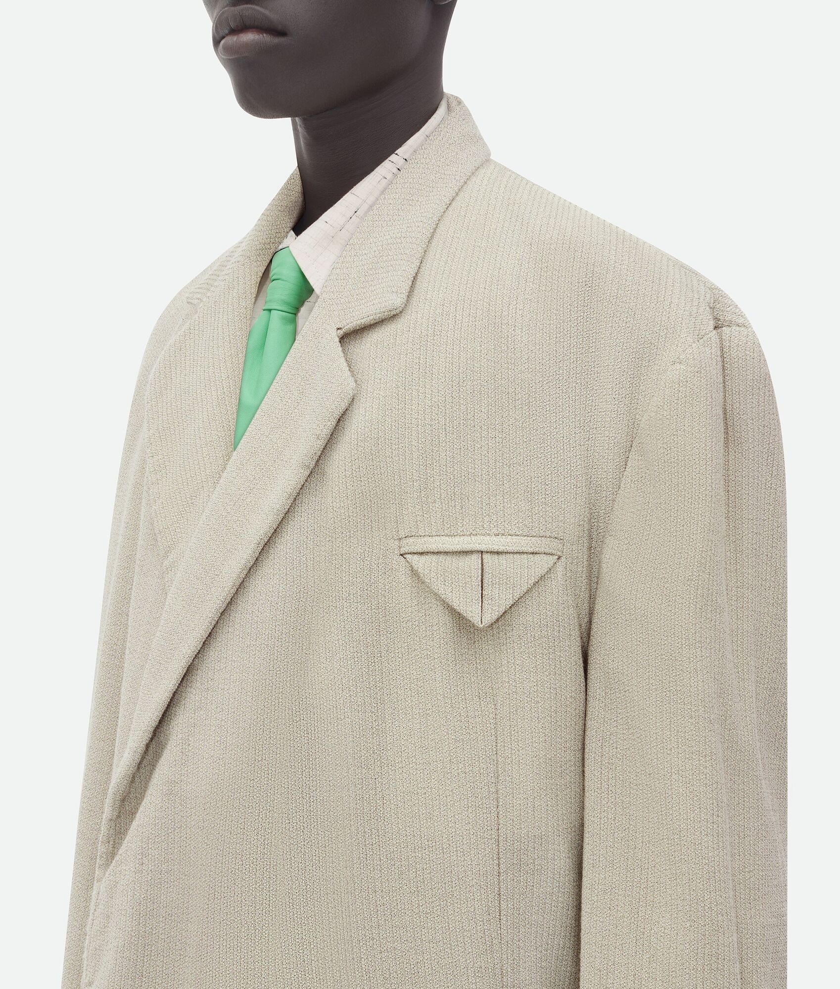 Mouline Wool Silk Jacket - 4