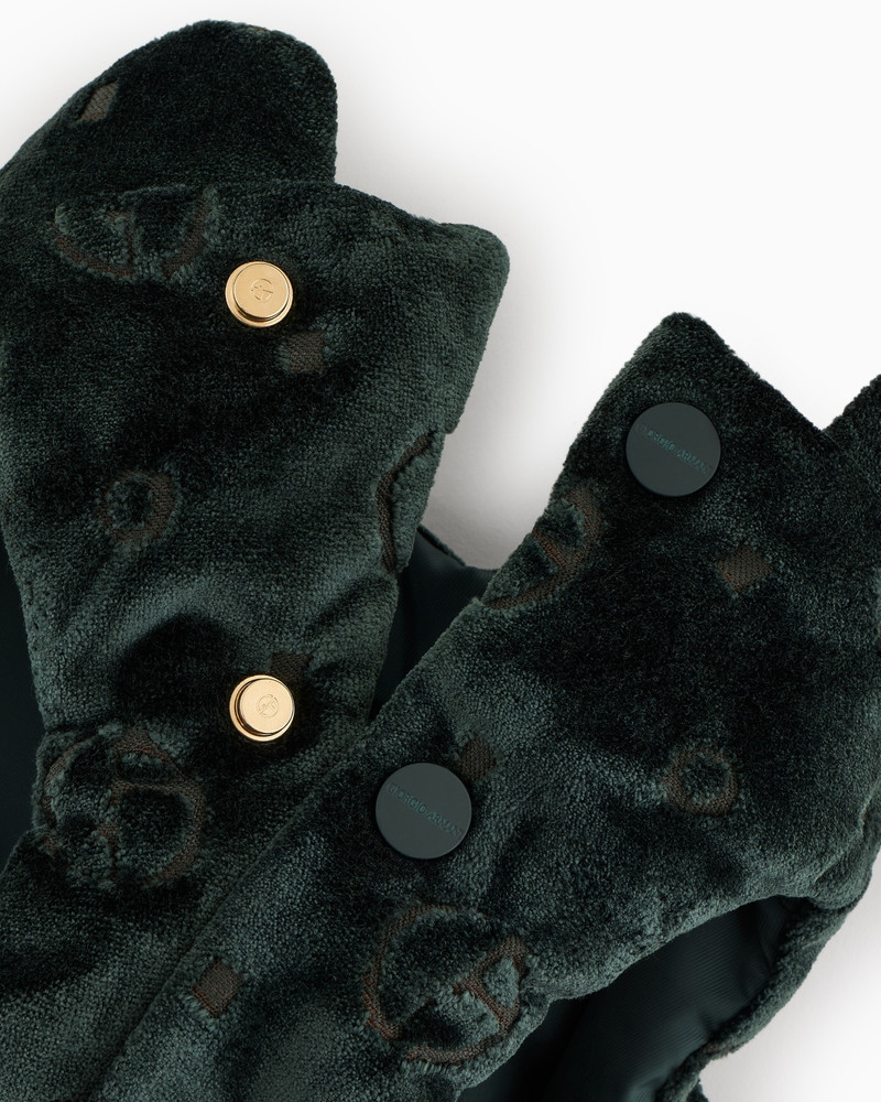 GIORGIO ARMANI POLDO X GIORGIO ARMANI COAT IN MONOGRAM JACQUARD VELVET outlook