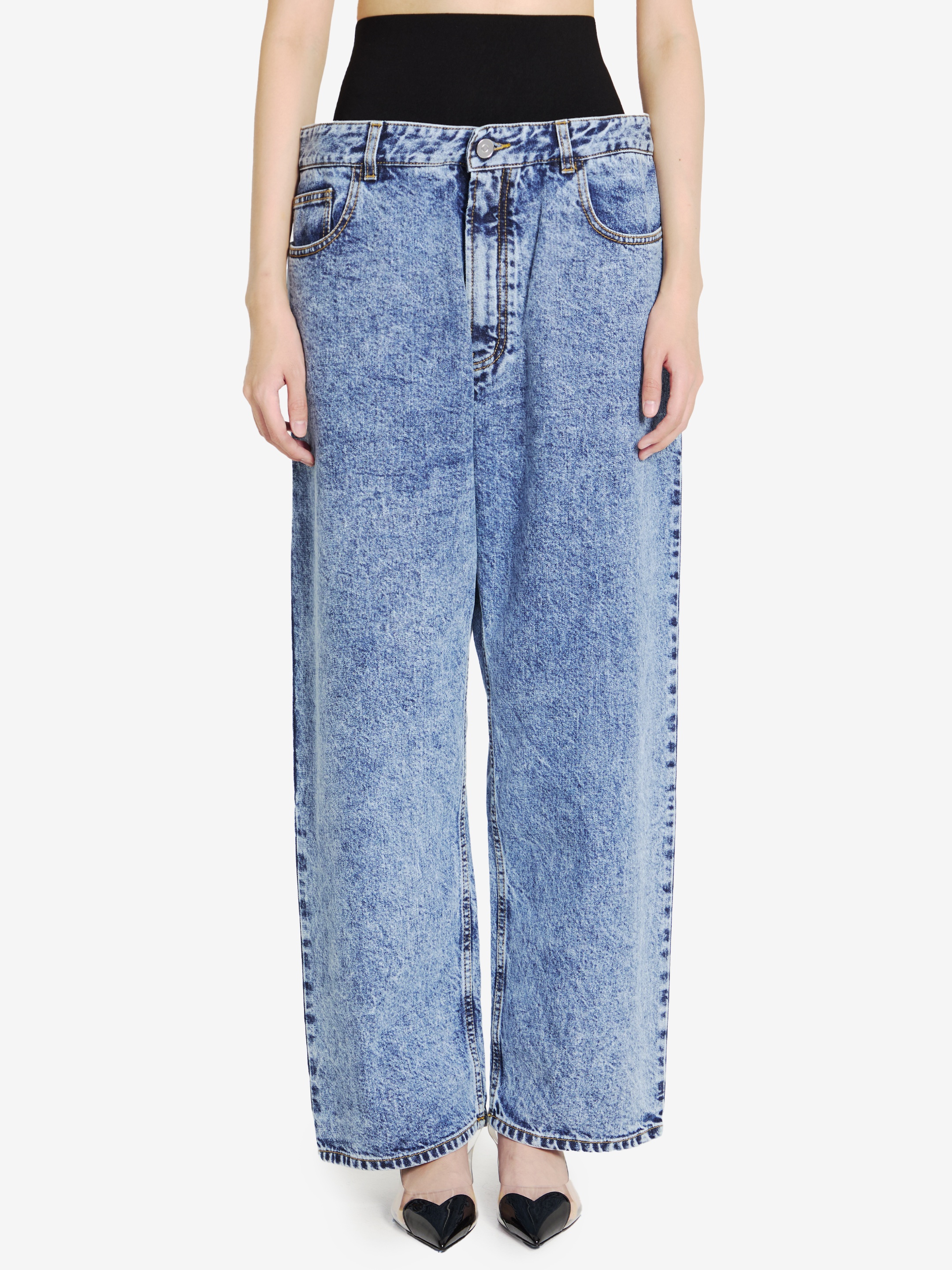 Alaïa Knit band jeans | leam | REVERSIBLE