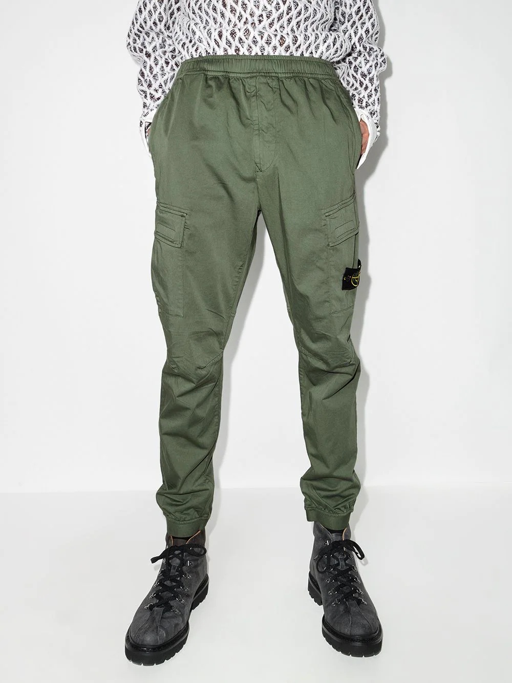 Compass motif multi-pocket track pants - 2