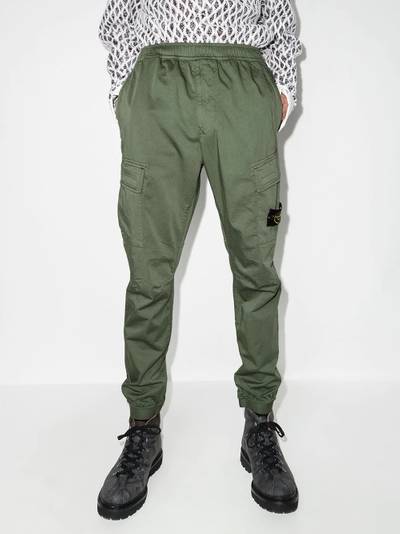 Stone Island Compass motif multi-pocket track pants outlook