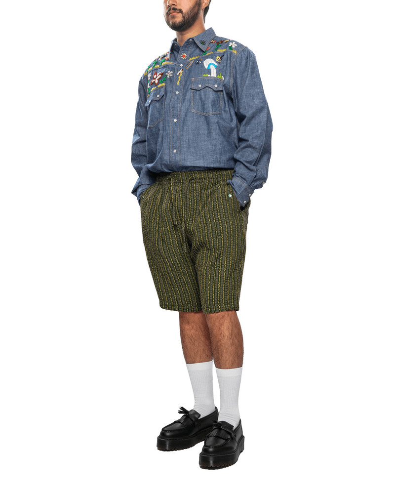 NEEDLES String Cowboy Shorts 'Green' outlook