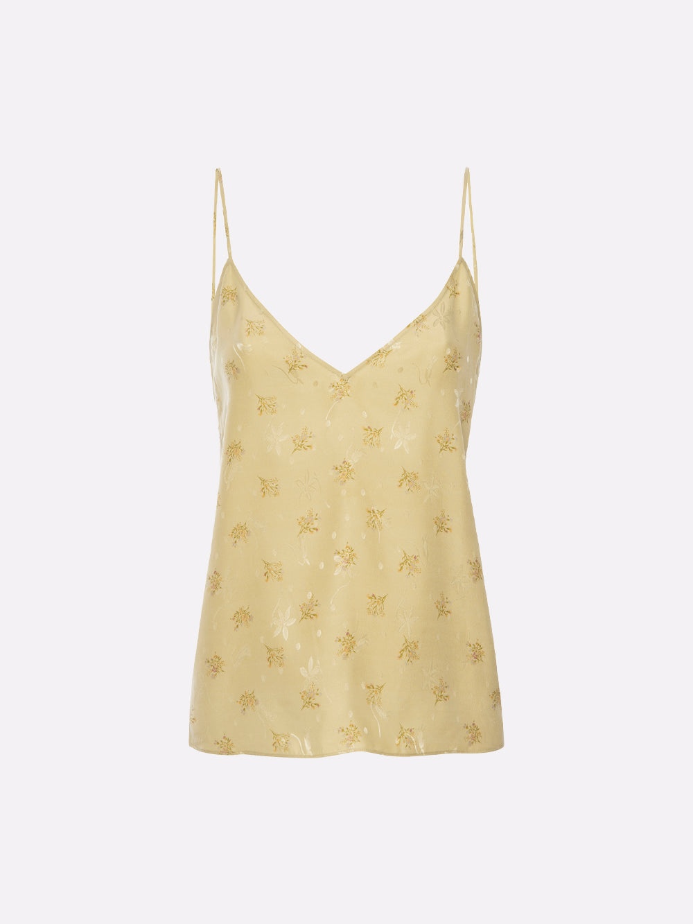 V-Neck Cami Top in Golden Floral - 1