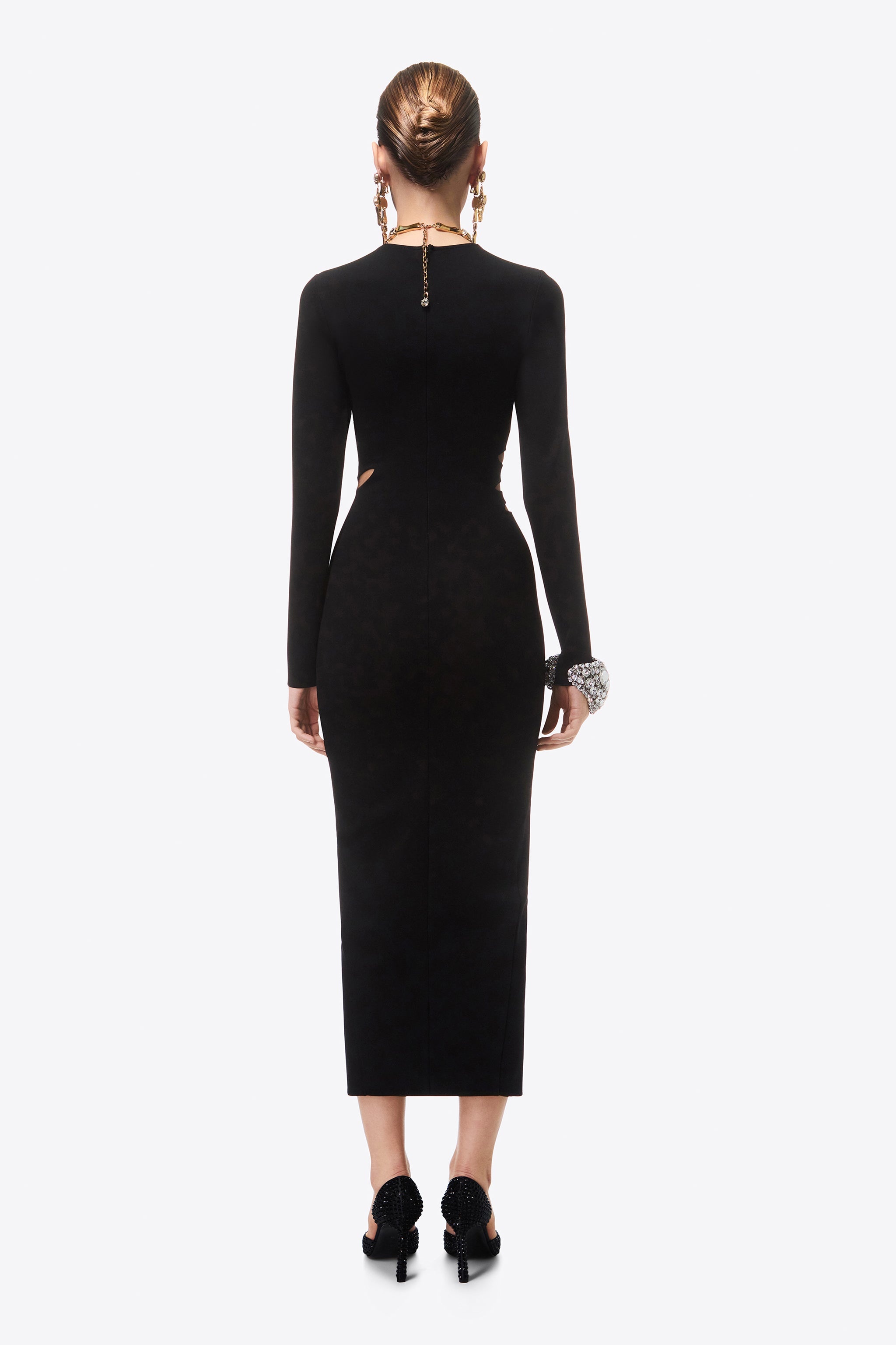 CLAW CUTOUT MIDI DRESS - 6