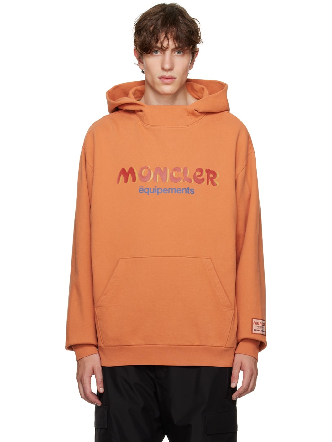 Moncler Salehe Bembury Orange Printed Hoodie - 1