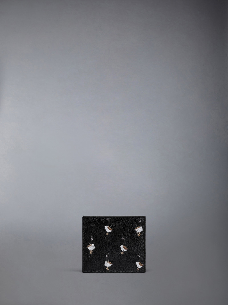 Thom Browne PEBBLE GRAIN GOOSE EMBROIDERY BILFOLD outlook