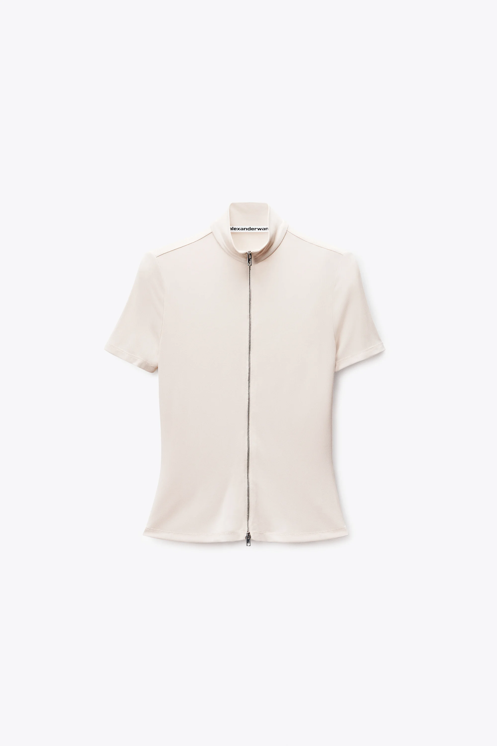 Rashguard Mock Neck Short Sleeve Top - 1