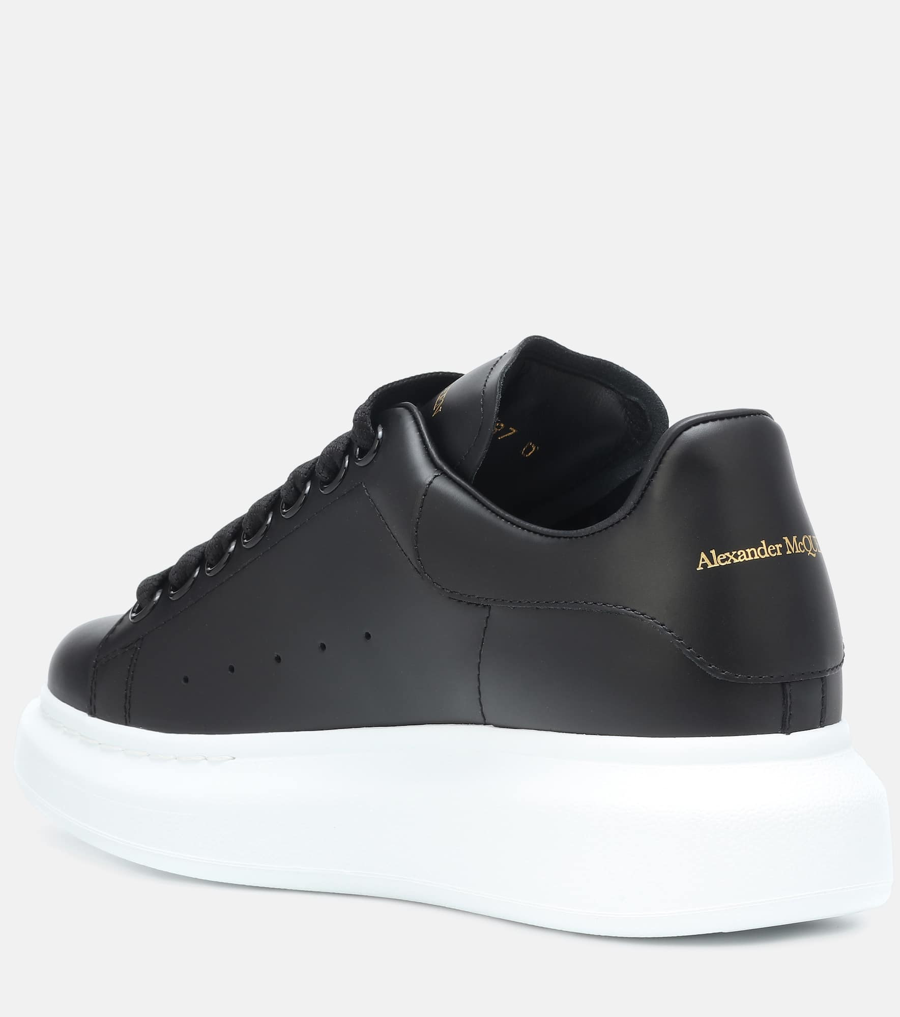 Oversized leather sneakers - 3
